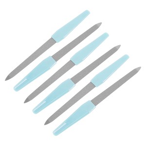 Unique Bargains Stainless Steel Multifunctional Nail File Manicure Tool 6 Pcs - 1 of 4