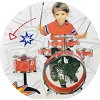 SUGIFT 11-Piece Kids Starter Drum Set, Red, 3+ Yrs, 15.74" x 6.89" x 16.73" - 4 of 4
