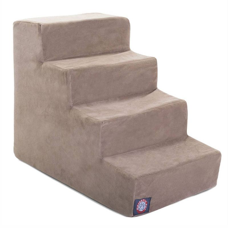 Majestic Pet 4 Step Suede Pet Stairs - Stone - Large, 1 of 6