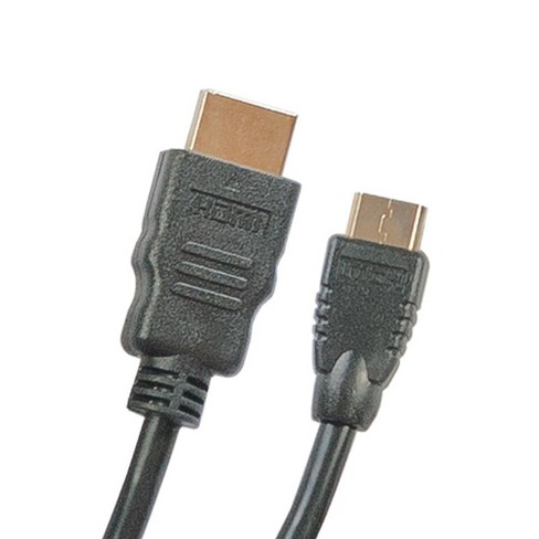 Monoprice Hdmi To Mini Hdmi Cable - 3 Feet - Black  High Speed, Small  Diameter, 4k@60hz, 18gbps, 36awg, Compatible With Dslr Camera / Tv / Laptop  / : Target