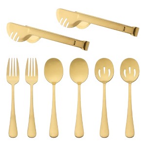 REGALWOVEN Stainless Steel Flatware Set 8 Pcs 2 Sets - 1 of 4