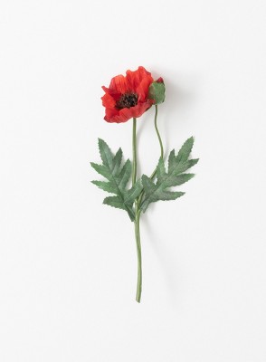 Northlight 34 Orange Poppy Flower Artificial Spring Crafting Stem : Target