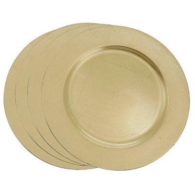 Saro Lifestyle Classic Solid Color Charger Plates