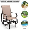 Karl Home | Iron Frame Textilene-clothed Patio Glider - 3 of 4