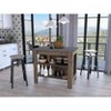 NicBex Kitchen Island Cart with 3 Open Shelves,Kitchen Island with Storage and Large Work Top,Modern Kitchen Cart,Island Table for Kitchen - 2 of 4