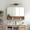 Modern Gold&Black LED Vanity Light for Bathroom, 2-Bar Wall Sconce Fixture with Frosted Acrylic Shade - 3 of 4