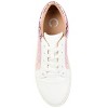 Journee Collection Womens Lynz Medium and Wide Width Two-Tone Lace-Up Sneakers - 4 of 4
