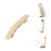 Unique Bargains Fashion Irregular Hair Clips Gold Tone 1 Pc - 3 of 4