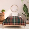 Deny Designs Twin/ Twin Extra Long Avenie Vintage Christmas Plaid Comforter and Pillow Sham Red - 3 of 4