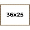 PosterPalooza | Textured Gold Picture Frame - UV Acrylic, Backing Board, Hanging Hardware Included - 3 of 4