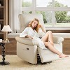 homfan Recliner Chair, PU Leather Swivel Rocker Recliner Upholstered Nursery Glider Reclining Sofa - 3 of 4