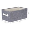 Unique Bargains Fabric Collapsible Storage Bins with Handles - 4 of 4