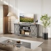 coucheta Farmhouse TV Stand for TVs, Rustic Entertainment Center with Sliding Barn Doors, Storage Cabinets & Adjustable Shelf, Media Console - 2 of 4