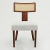 NicBex Modern Solid Wood Dining Chairs Set of 2 with Rattan Net Back,Upholstered Small Accent Chairs for Dining Room,Living Room - 4 of 4