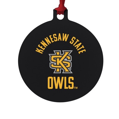 Kennesaw State Owls Aluminum Holiday Christmas Tree Ornament