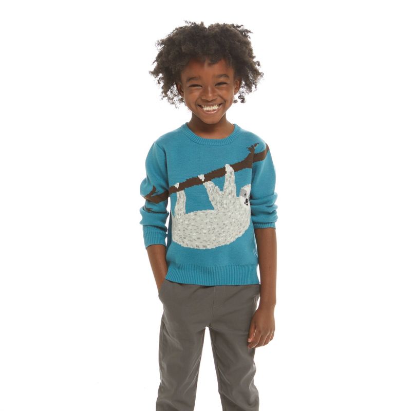 Andy & Evan  Toddler  Boys Colorblocked 1/4 Neck Sweater, 2 of 6