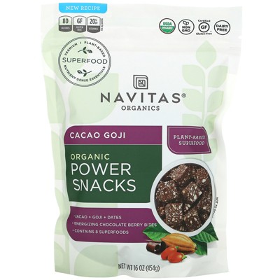 Navitas Organics Organic Power Snack, Cacao Goji, 16 Oz (454 G) : Target