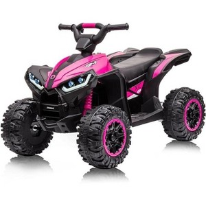 12V Kids Ride On ATV, 4 Wheeler Electric Vehicle for Toddlers, Battery Powered Motorized Quad Toy Car - 1 of 4