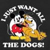 Boys' - Disney - Mickey Pluto Just Want All Dogs Graphic Long Sleeve Fleece Sweatshirt - 2 of 4