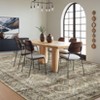 Vinatge Distressed Area Rug Washable Rugs for Bedroom Soft Touch Stain Resistant Throw Carpet Low Pile Floor Cover with Non-Slip Backing - 3 of 4