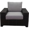 Courtyard Casual St Lucia Club Chair Alum Frame Grade A Vietnam Olefin - 3 of 4