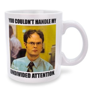 Silver Buffalo The Office Dwight Schrute "Undivided Attention" Ceramic Mug | Holds 20 Ounces - 1 of 4