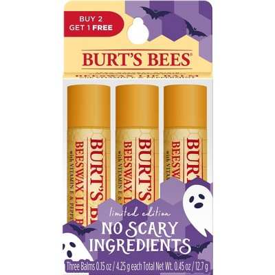 Burt's Bees Halloween Value Pack Lip Balm - Beeswax - 3ct