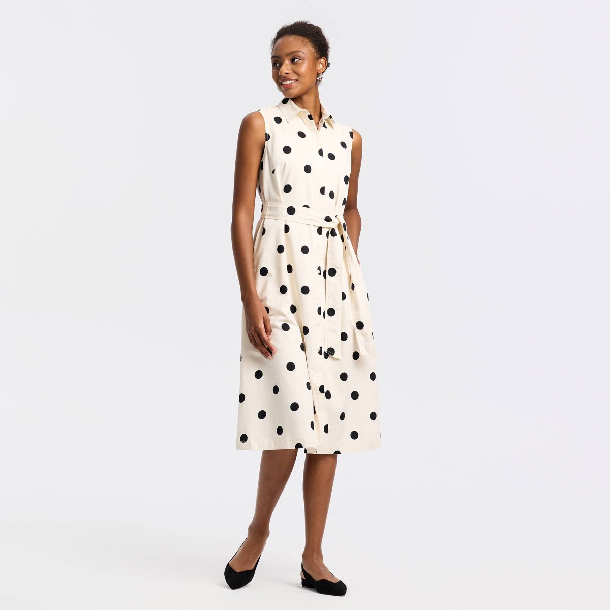 Women's Belted Midi Shirtdress - A New Day™ - thumbnail 6
