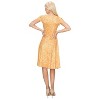 Women's Solid And Print V-neck Skater Dress - 3 of 3