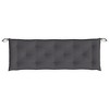 vidaXL Fabric Garden Bench Cushion - 59.1"x19.7"x2.8" Garden Seating Comfort - Anthracite Oxford Polyester Bench Cushion for Outdoor/Indoor Use - 4 of 4