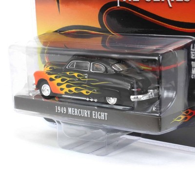 1/64 Scale Black and Orange Diecast 1949 Mercury Eight Coupe