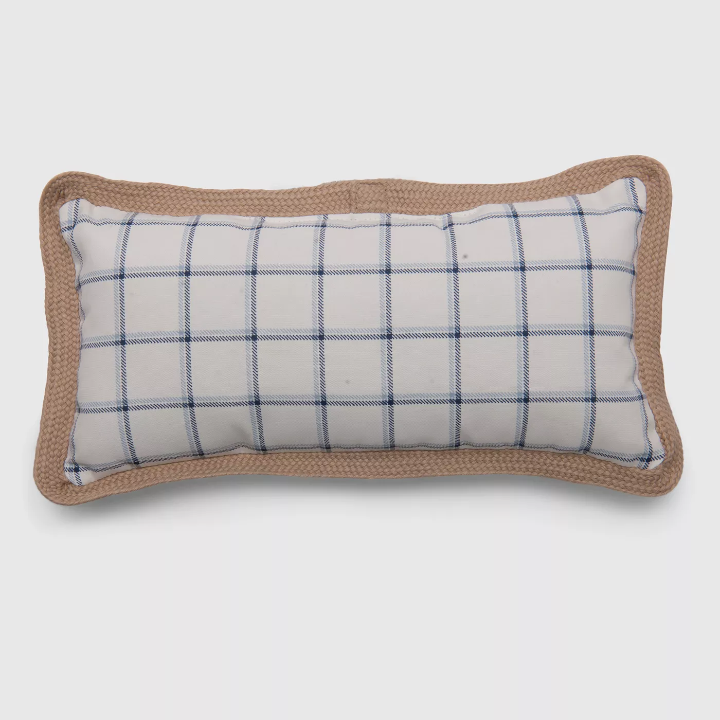 Mixed Fabric Pillow with both Burlap and Cotton from Hearth and Hand Collection