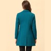 INSPIRE CHIC Women's Regular Fit Notched Lapel Long Sleeve Buttoned Classic Coat - 4 of 4