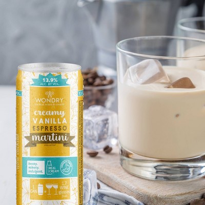 WONDRY Creamy Vanilla Espresso Martini Cocktail - 4PK 250ml