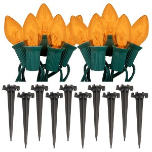 LumaBase Electric Pathway Lights with 10 Bulbs - 1 of 4