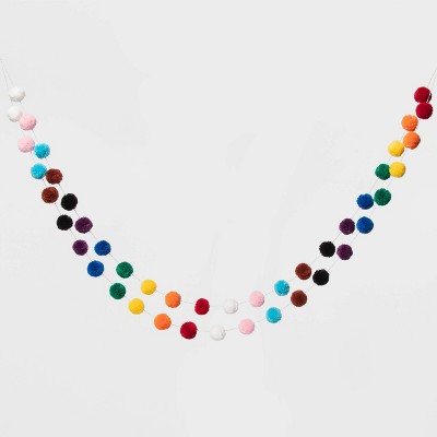 Double Strand Pom Pom Garland - Pride