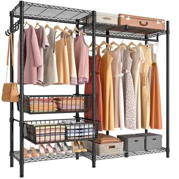 Vipek V5 Portable Closet Wardrobe Heavy Duty Clothes Rack, Freestanding  Closet Metal Clothing Rack, Medium Size, White : Target