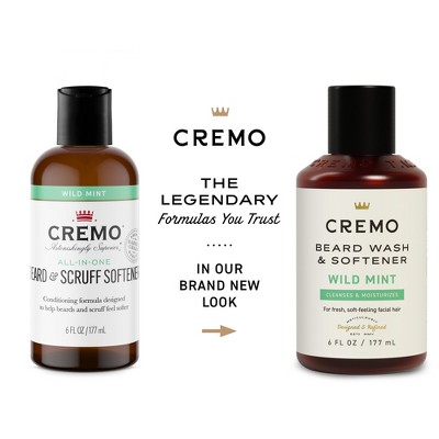 Cremo Beard & Scruff Softener - 6 fl oz: Moisturizing Facial Lotion, Paraben-Free, Contains Tea Tree Oil
