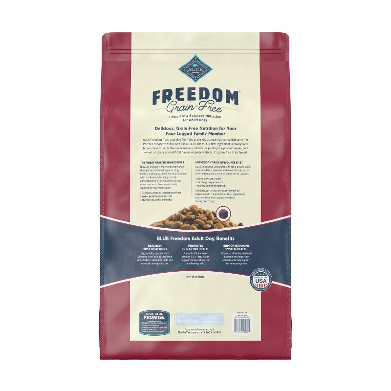 Blue Buffalo Freedom Grain Free with Beef, Potatoes & Peas Adult Dry Dog Food, 3 of 12