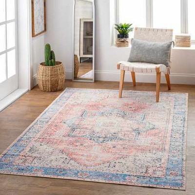 Hauteloom Rectangle Area Rug   Light Blue