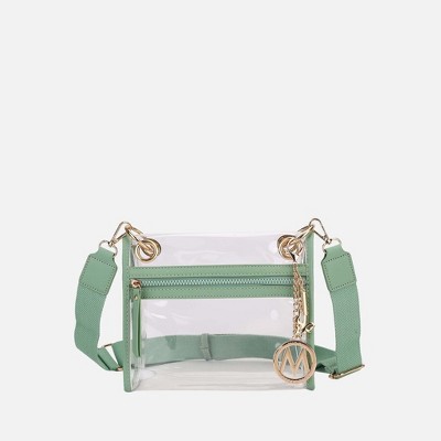MKF Collection Gia Clear Crossbody Bag for Women by Mia K - Mint — фото 2