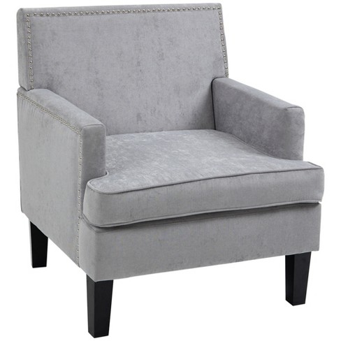 Homcom Modern Accent Chair Upholstered Living Room Chair With