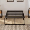 14 Inch Metal Full Bed Frame, Heavy Duty Platform, Sturdy Steel Slats, Mattress Foundation, No Box Spring Needed, Easy Assembly, Noise Free, Black - 4 of 4