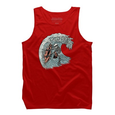 Men's Design By Humans Death Surfer By quilimo Tank Top