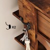 Tree City - 62'' Tall 10-Tier Slim Shoe Rack with Side Hooks for Entryway, Bedroom & Closet ¨C Holds 10¨C20 Pairs - 2 of 4