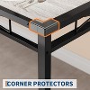3-Piece Wood Dining Table Set for 2 with Upholstered Chairs and Corner Protectors, Ideal for Small Spaces, Apartments, Kitchen, and Dining Rooms. - 4 of 4