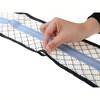 INSPIRE CHIC Women's Fashion Printed Skinny Long Satin Silky Black White Neck Scarves 1Pc - 4 of 4