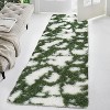 Modern Fluffy Runner Rug, Soft High Pile Shag Carpet Non Slip Plush Area Rug for Hallway, Bedroom, or Kids Room - 3 of 4