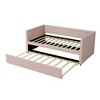 Modern Style Twin Size Upholstered Daybed with Trundle for Guest Room, Small Bedroom, Study Room - 2 of 3