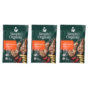 Simply Organic Chimichurri Marinade Mix, 3 Packets, 0.71 oz (20 g) Each - 1 of 2